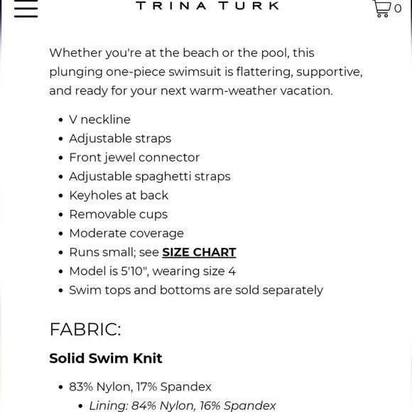 Trina Turk Monaco Solids Plunge One-Piece Swimsuit in Adriatic Blue - Picture 14 of 15